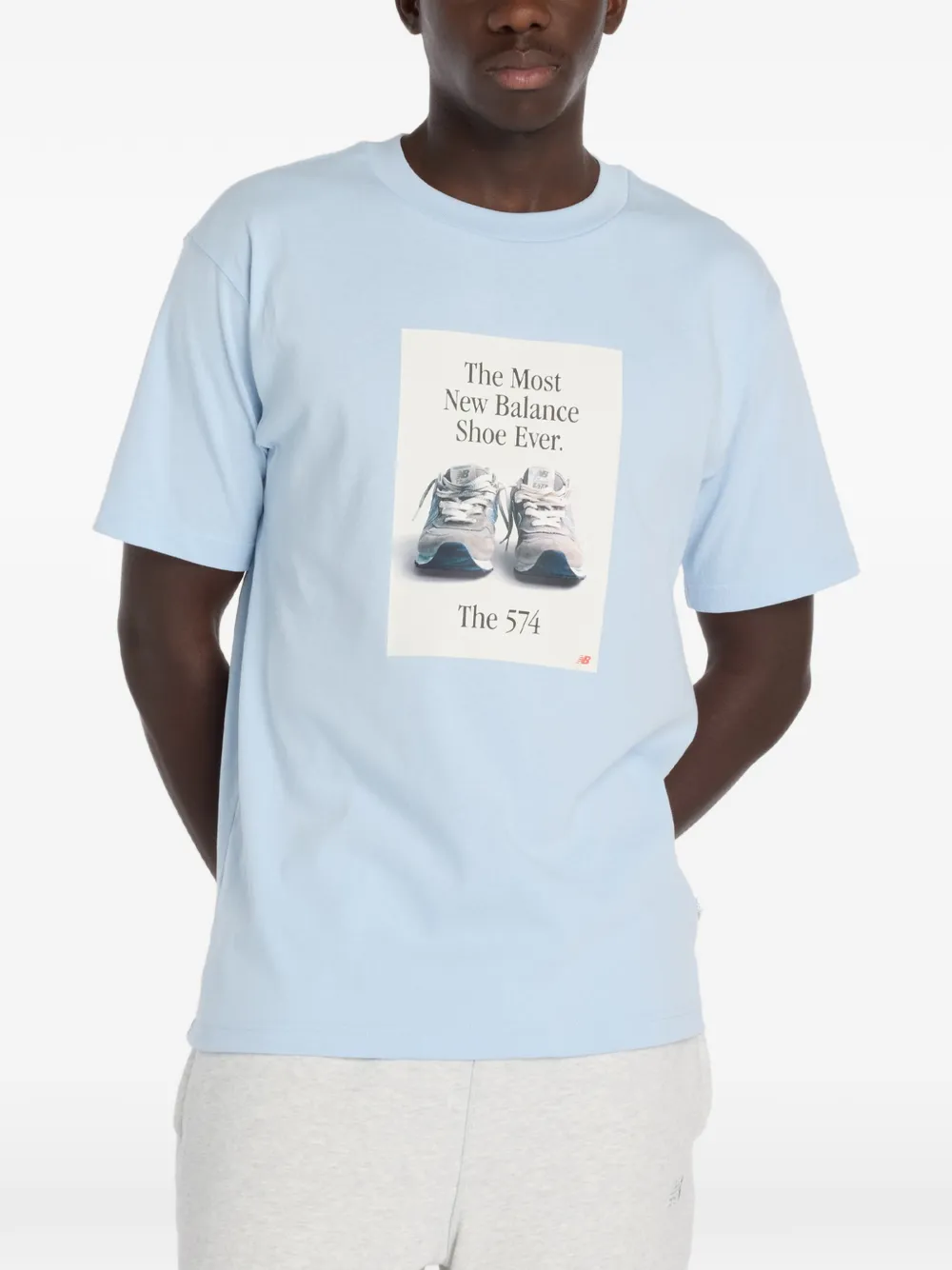 

Футболка с графическим принтом 574 AD New Balance, синий