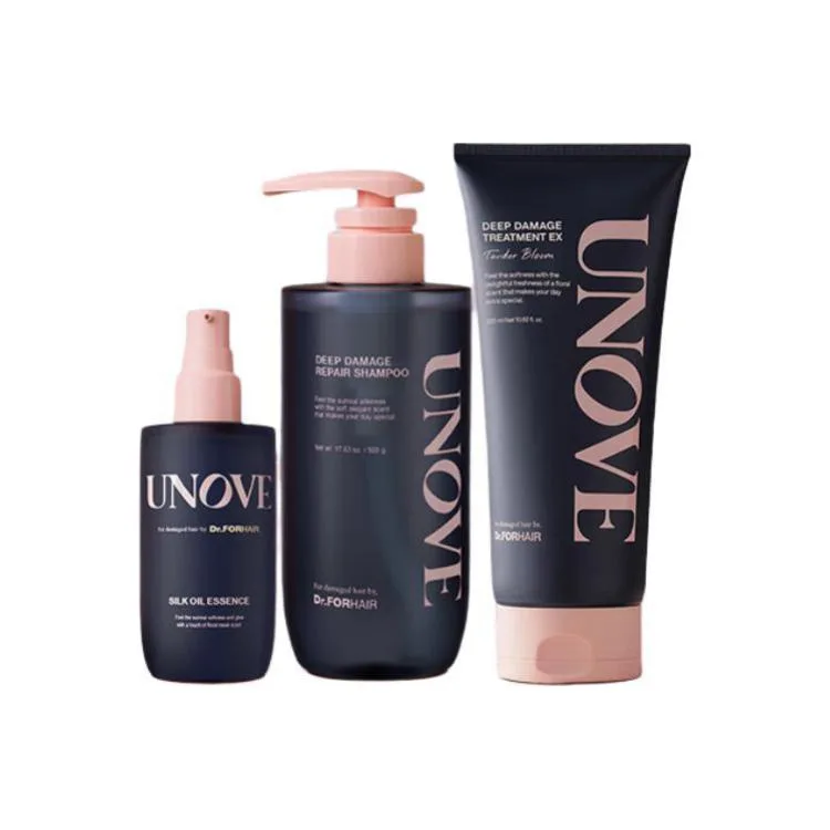 UNOVE Набор для ухода за волосами: шампунь 500 г и маска 320 мл, Hair Mask 320ml+Essential Oils for Hair Care 70ml+Shampoos 500g
