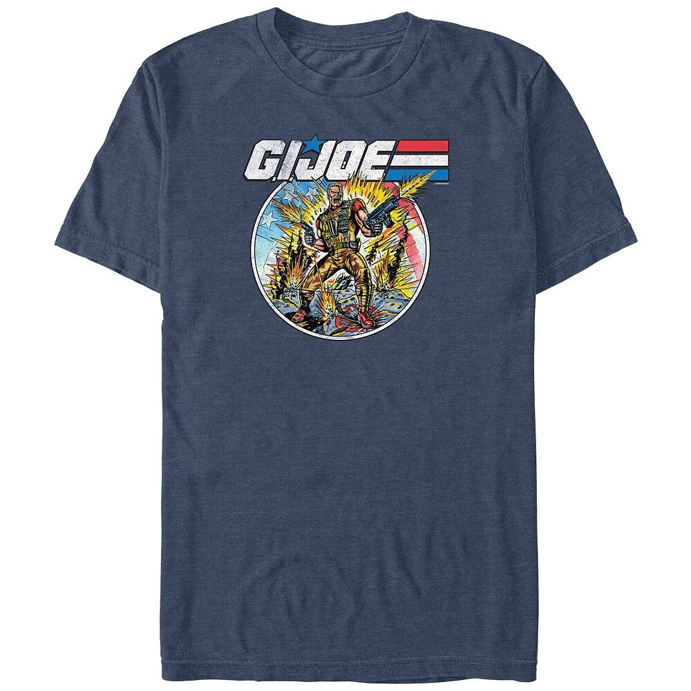 

Большой и высокий G. Футболка с рисунком Joe Battle Stamp Licensed Character, цвет Navy Heather