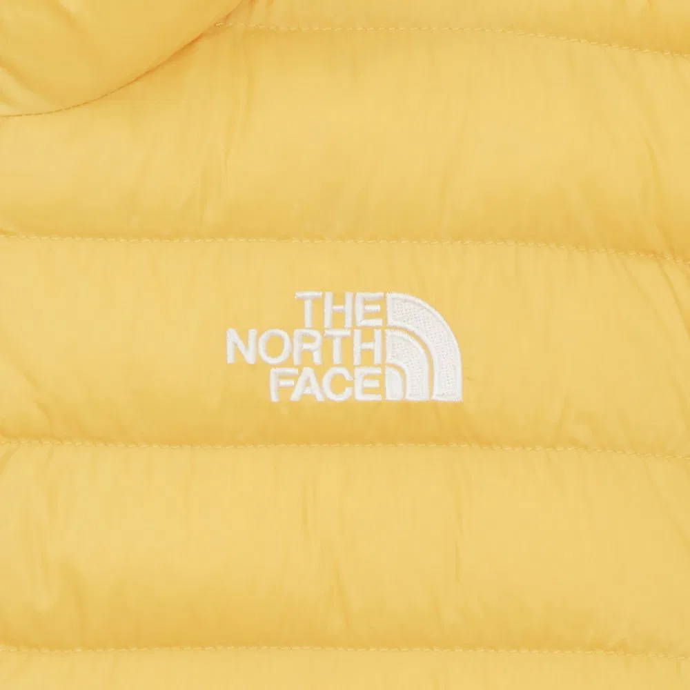 Куртка утепленная The North Face горчично-желтая детская — фото 4