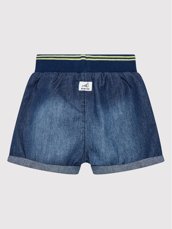Джинсовые шорты regular fit 4DHJA9004 United Colors Of Benetton, синий — фото 2