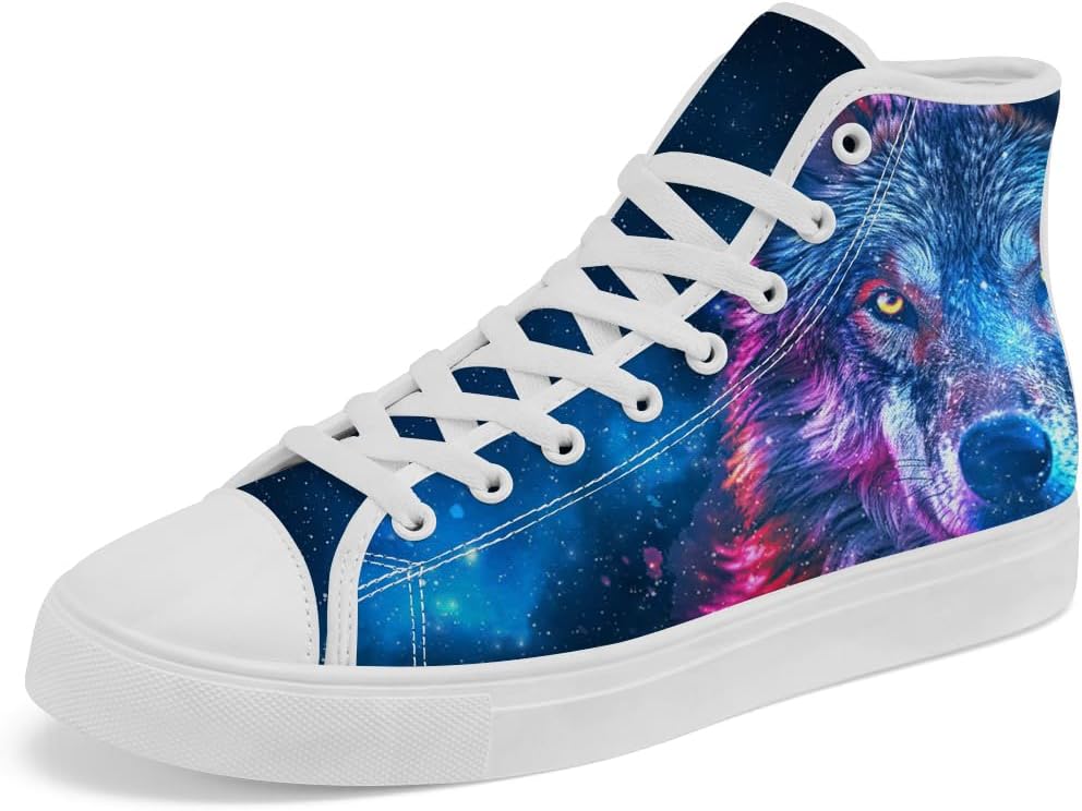 

Кеды Galaxy Wolf на высокой подошве, высокие кроссовки с шнуровкой, повседневная обувь для женщин и мужчин Chebing, синий