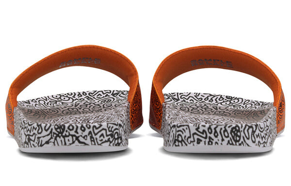 Тапочки mr. doodle x leadcat 20 slides 'wavy doodles' Puma, коричневый — фото 4