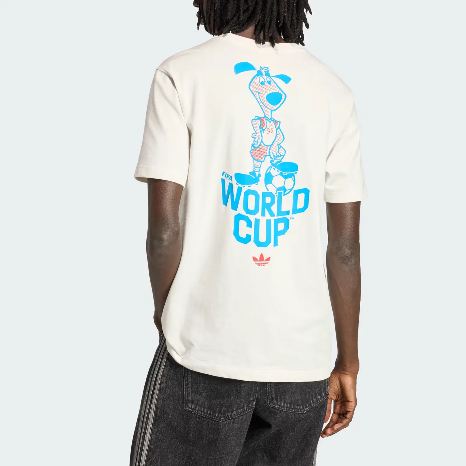 Футболка с принтом crewneck Adidas Originals, Cloud White — фото 4