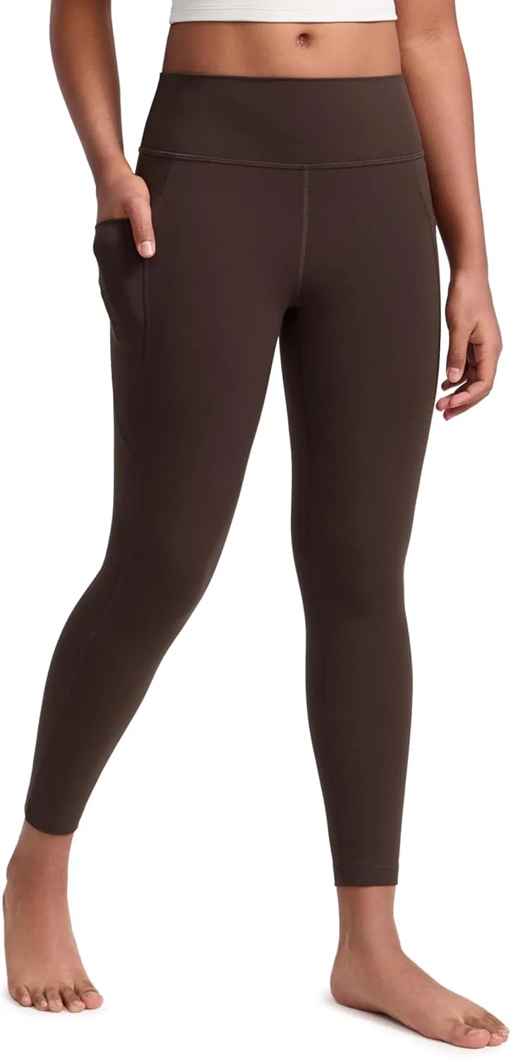 Леггинсы для девочек CRZ YOGA Butterluxe с карманами, Hot Fudge Brown