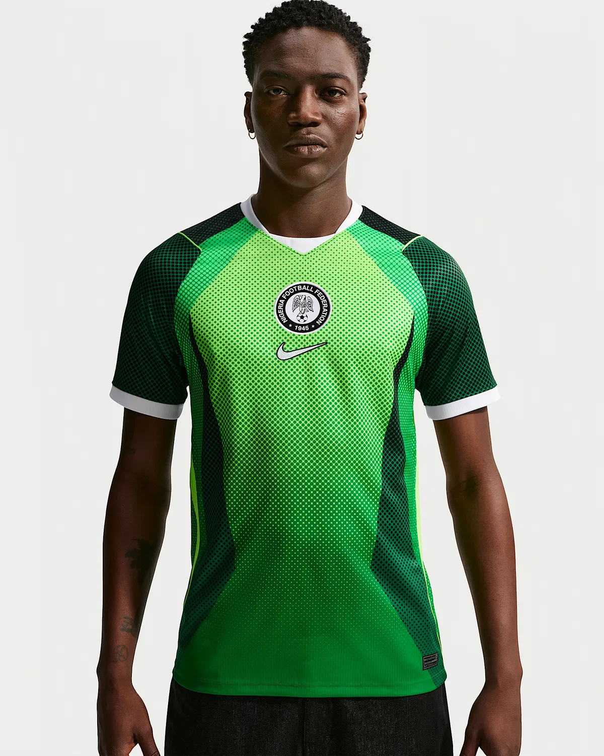 Мужская футболка Nike Dri-FIT Nigeria 2026 Stadium Home, Pine Green/Electric Green/White