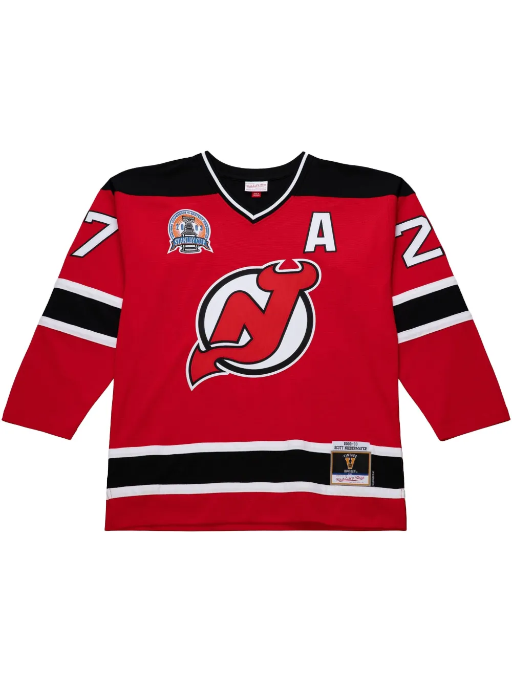

Топ New Jersey Devils 2002/03 Scott Niedermayer Power Play Mitchell & Ness, красный