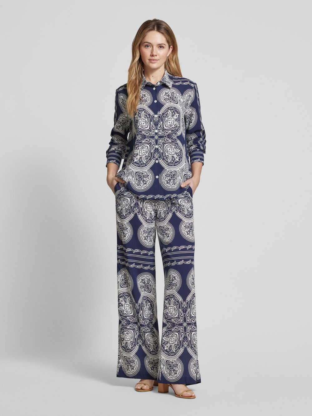 

Широкие брюки с эластичным поясом Seidensticker