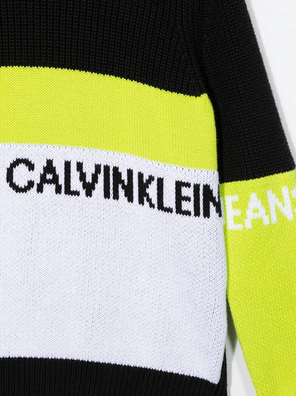 Джемпер с принтом в виде цветовых блоков Calvin Klein Kids, черный — фото 3