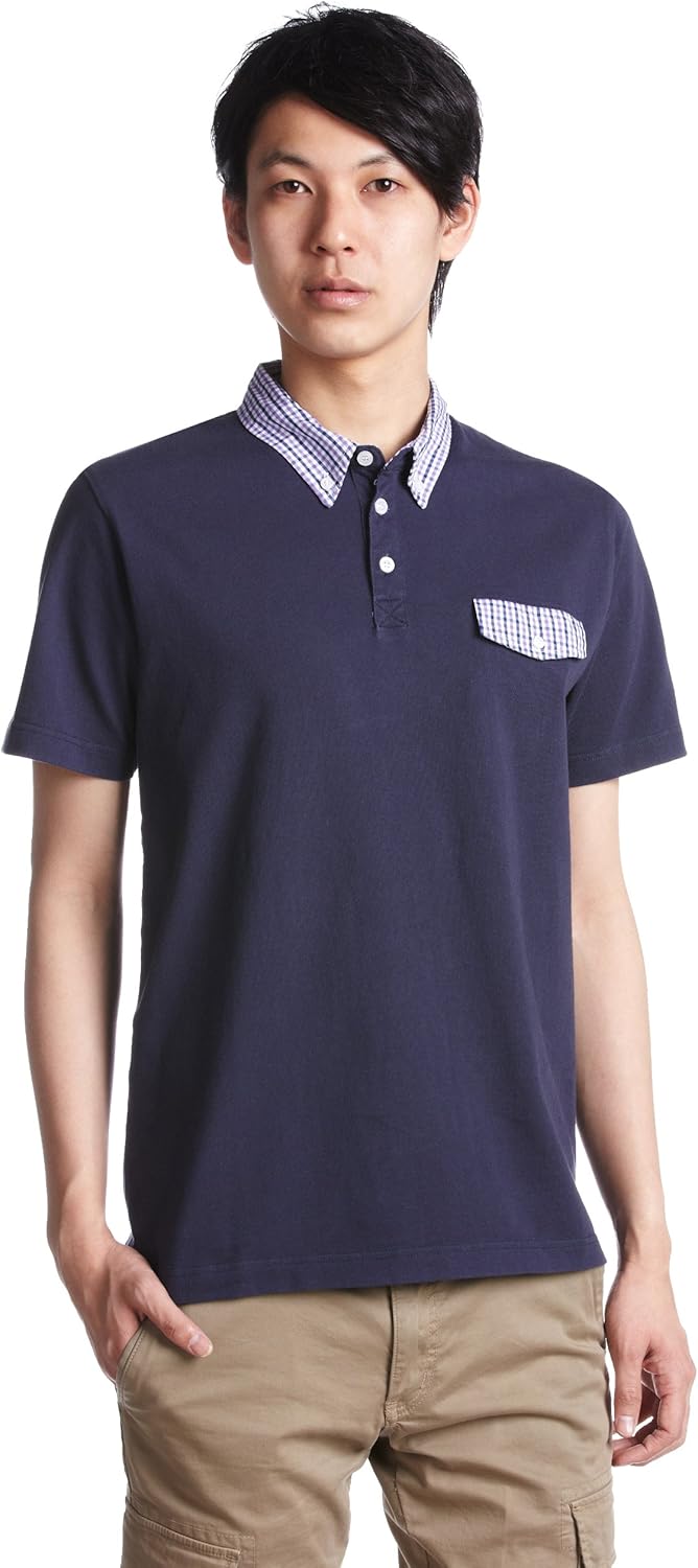 

Поло Penfield USA Collection Albany Collar Gingham Cotton Polo Shirt pf0707s12, индиго