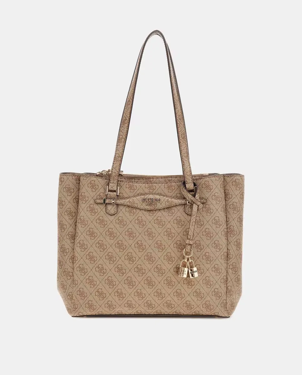 

Сумка через плечо с двойной молнией Guess, белый