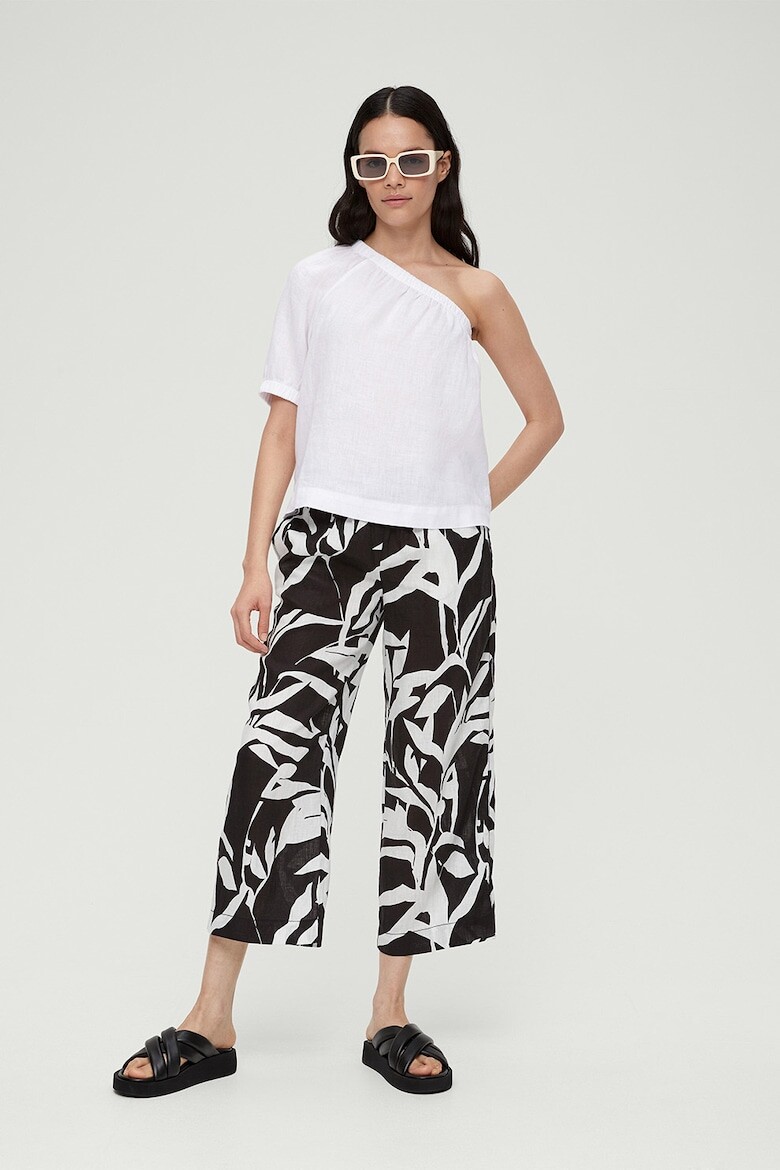 

Льняная блузка с открытыми плечами S Oliver, белый