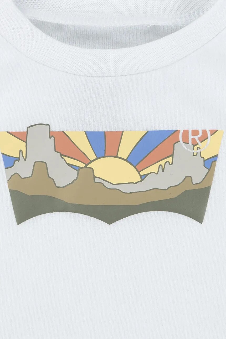 Детская футболка SEASONAL BATWING TEE Levi'S, белый — фото 4