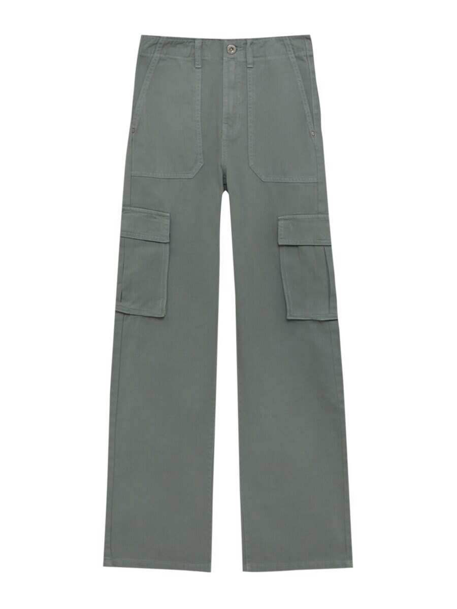 

Брюки карго Pull&Bear, зеленый