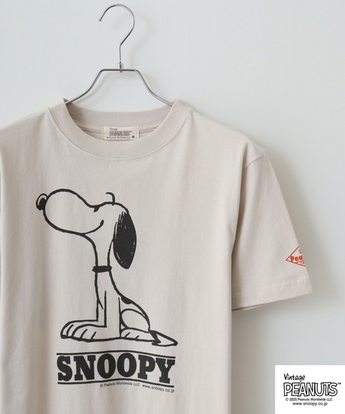 

Футболка с пигментным принтом Peanuts, цвет слоновая кость, бренд Peauts