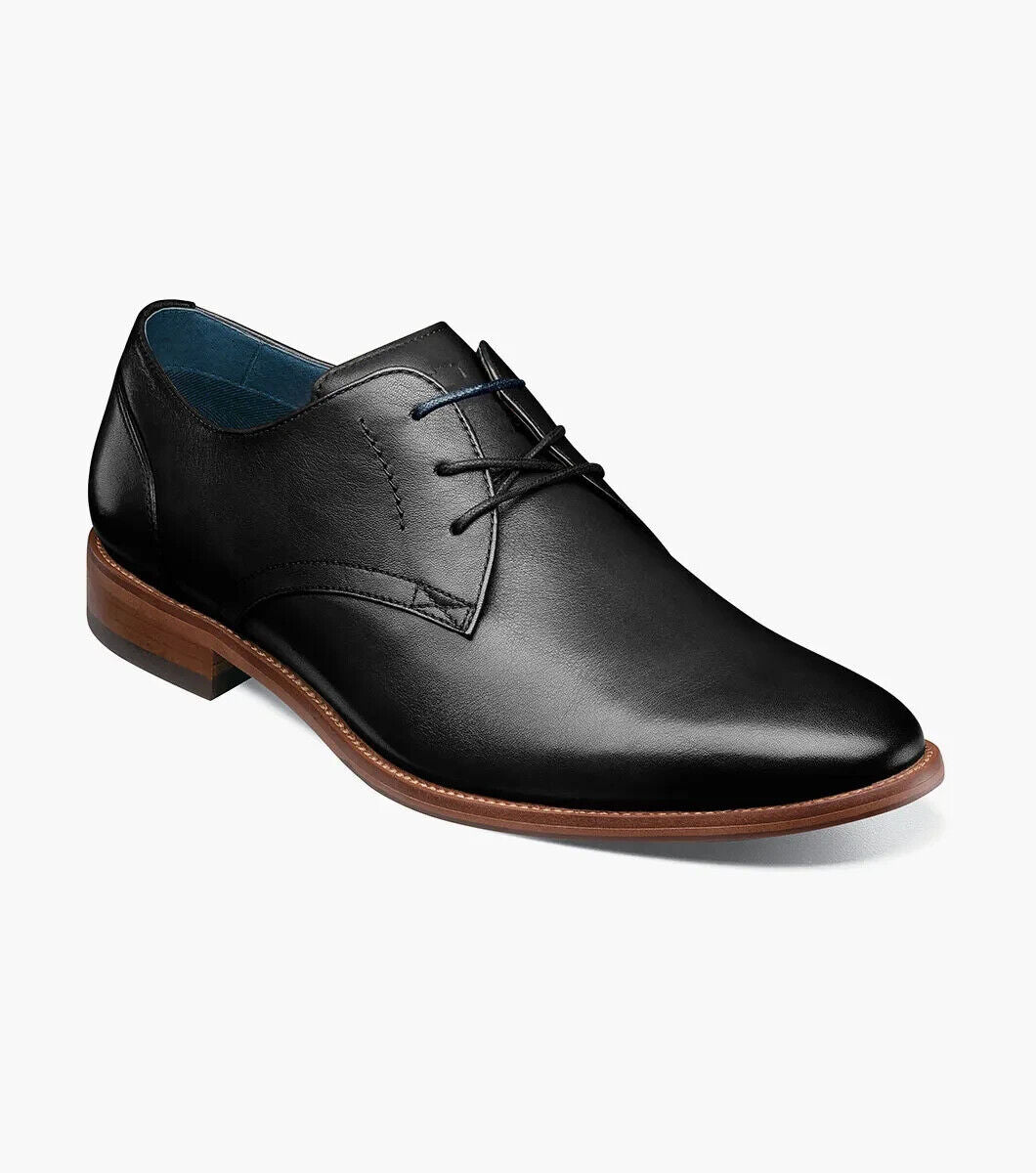 

Florsheim Flex 14318-001 Мужские туфли оксфорды с гладким мысом из черной кожи US 7 RHS2483