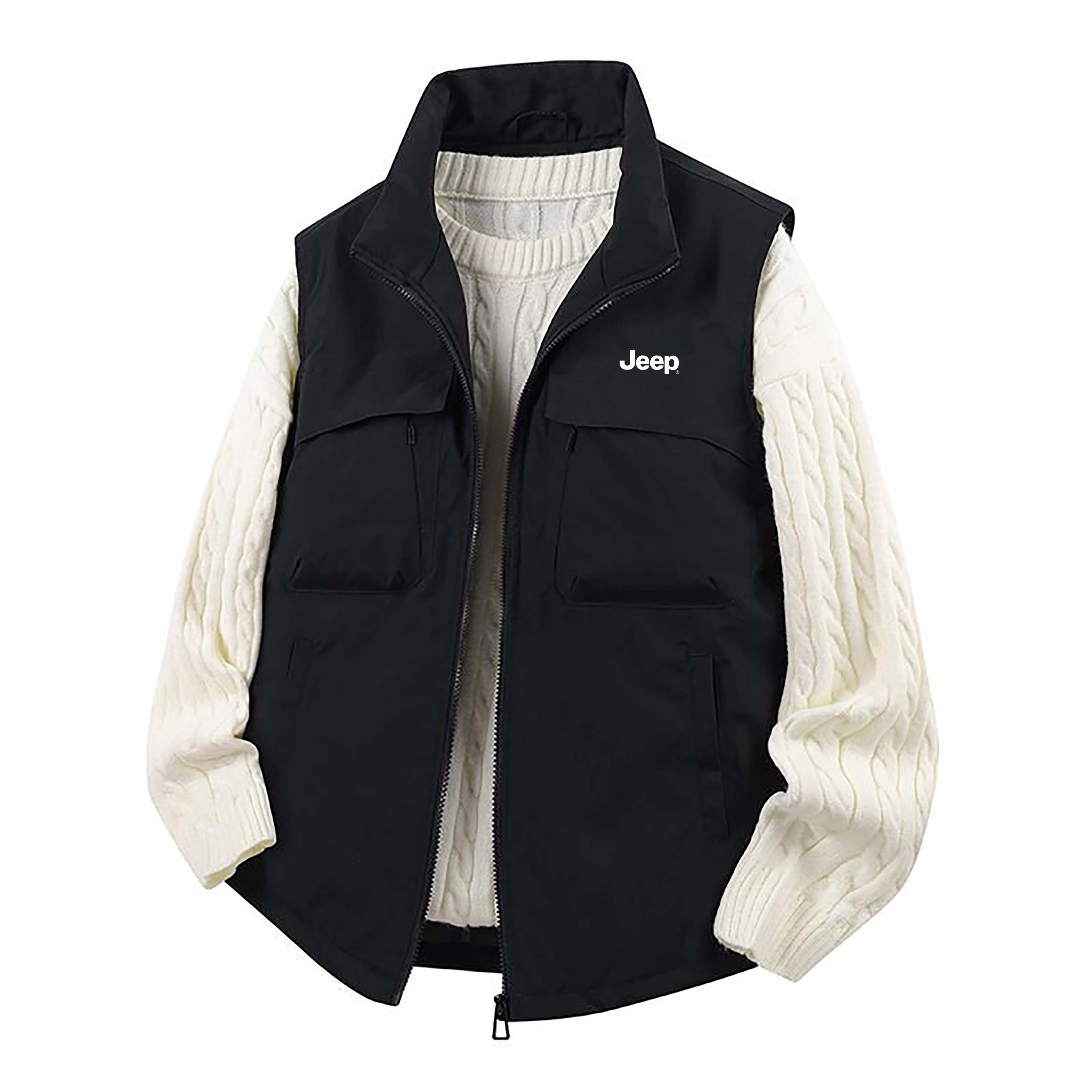 

Жилет Unisex Stand Collar Thickened Others Jeep, desert желтый