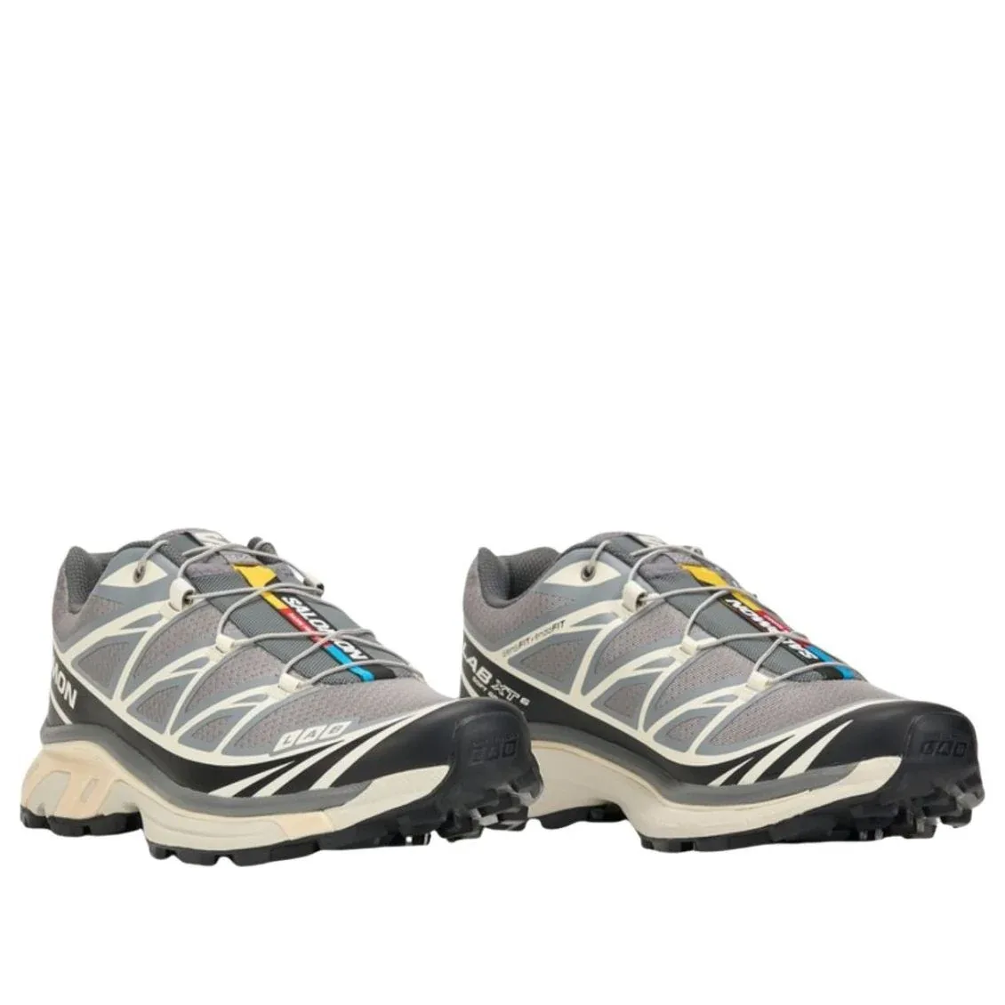Кроссовки SALOMON XT-6 Recut 'Grey Black Vanilla' — фото 2