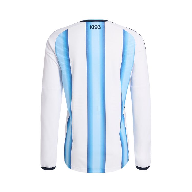 Домашняя футболка Adidas Argentina 26 с длинными рукавами, белый — фото 2