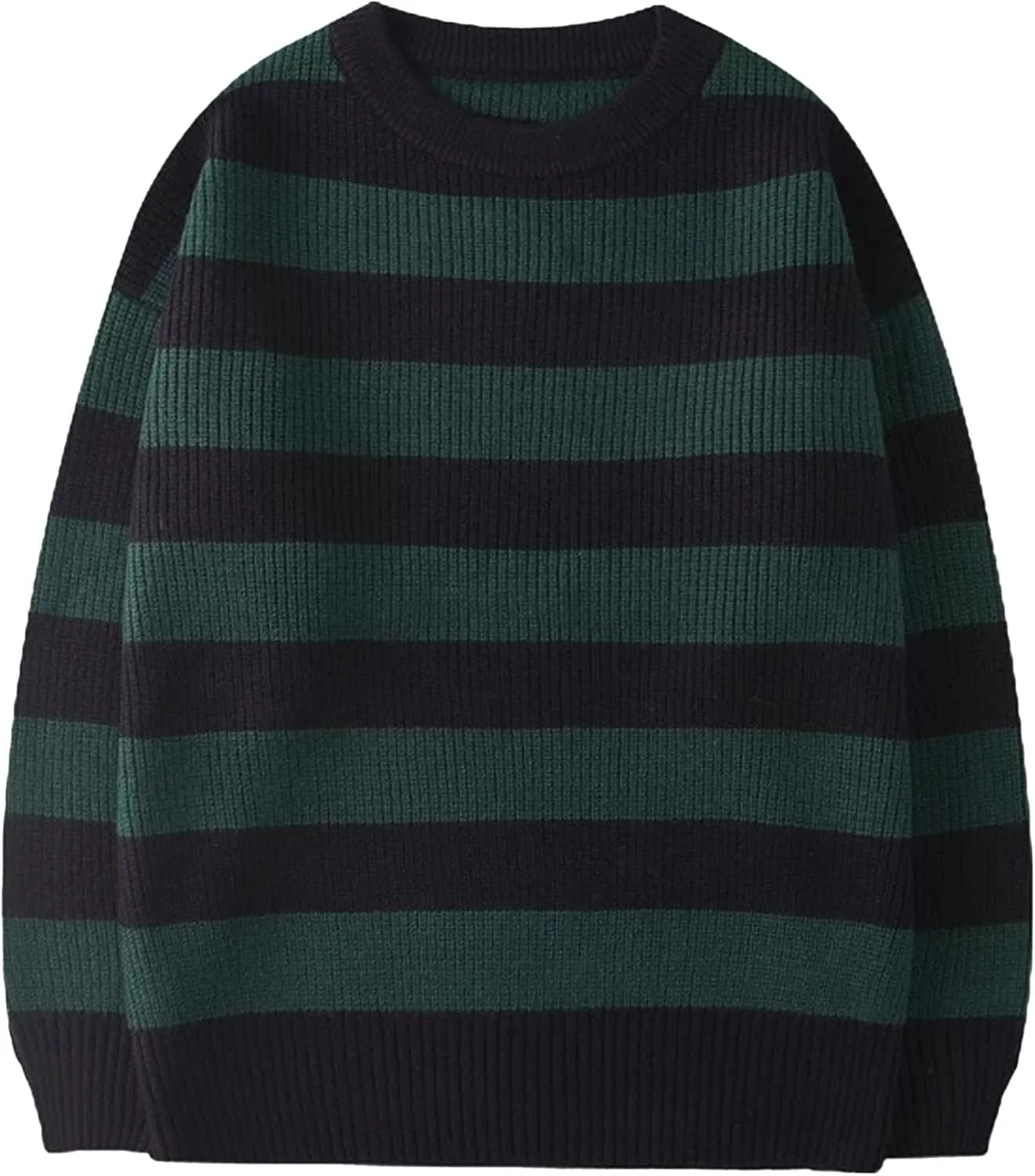 Мужской полосатый вязаный пуловер Casual Color Block Slim Fit