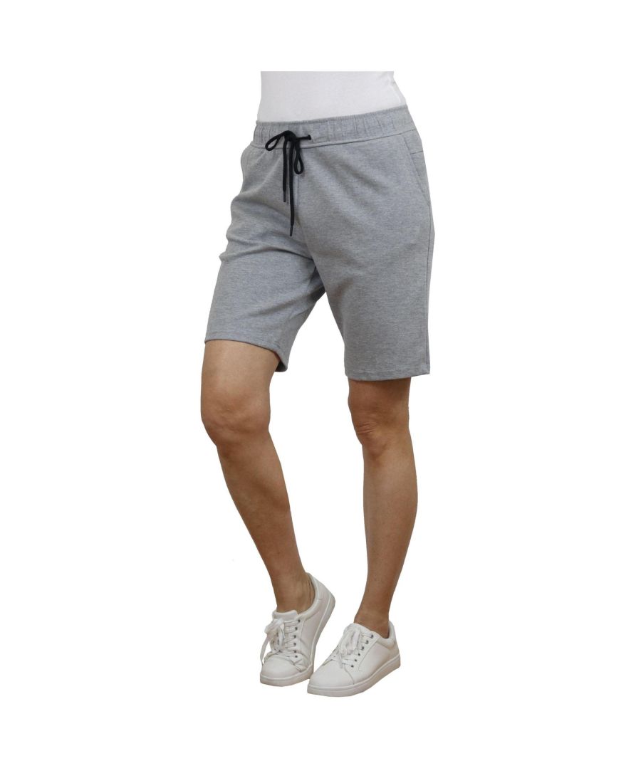 

Женские шорты свободного кроя из технологичного флиса с карманом на молнии, запаянным методом термосварки Galaxy By Harvic, Heather grey