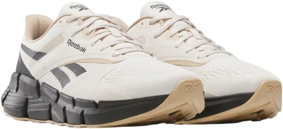 Кроссовки Reebok унисекс Zig Dynamica 5, черный/бежевый — фото 4