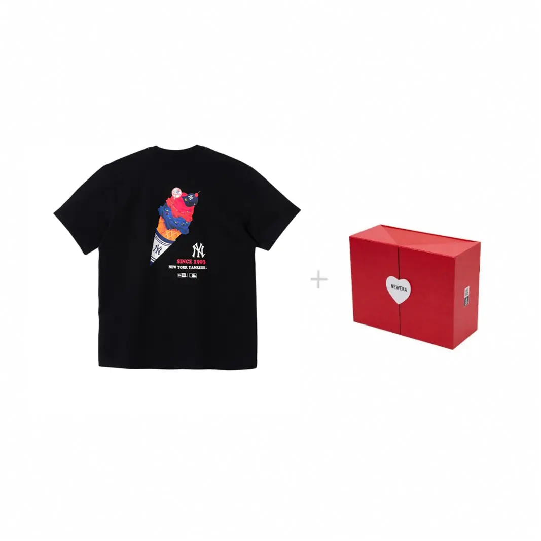 

New Era Футболка MLB унисекс, черная, Черный, New Era Футболка MLB унисекс, черная