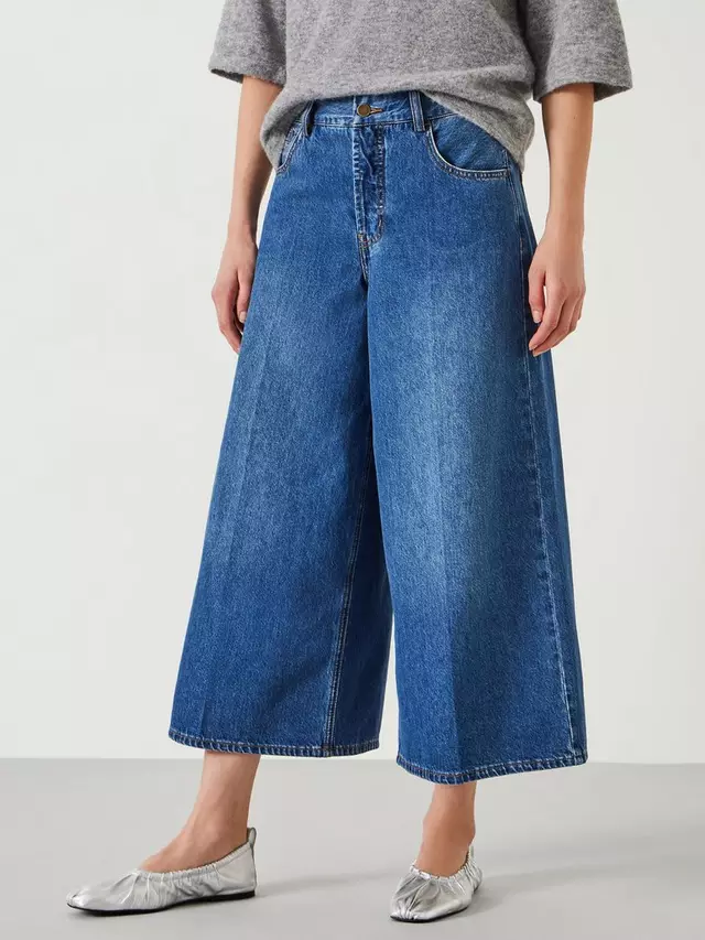 

Джинсы HUSH Ella Wide Leg Cropped, цвет mid/authentic