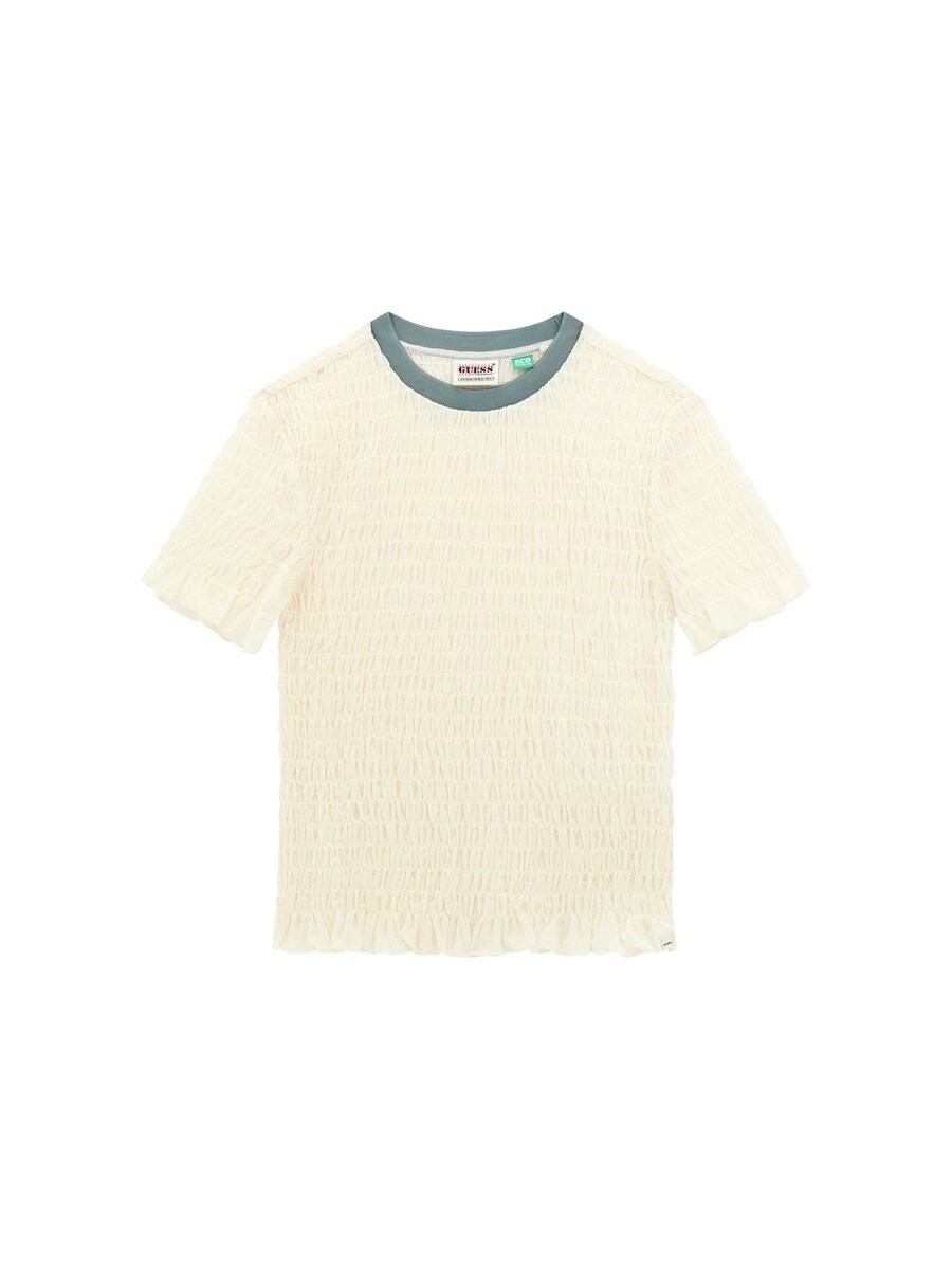 

Рубашка GUESS Smocked, кремовый
