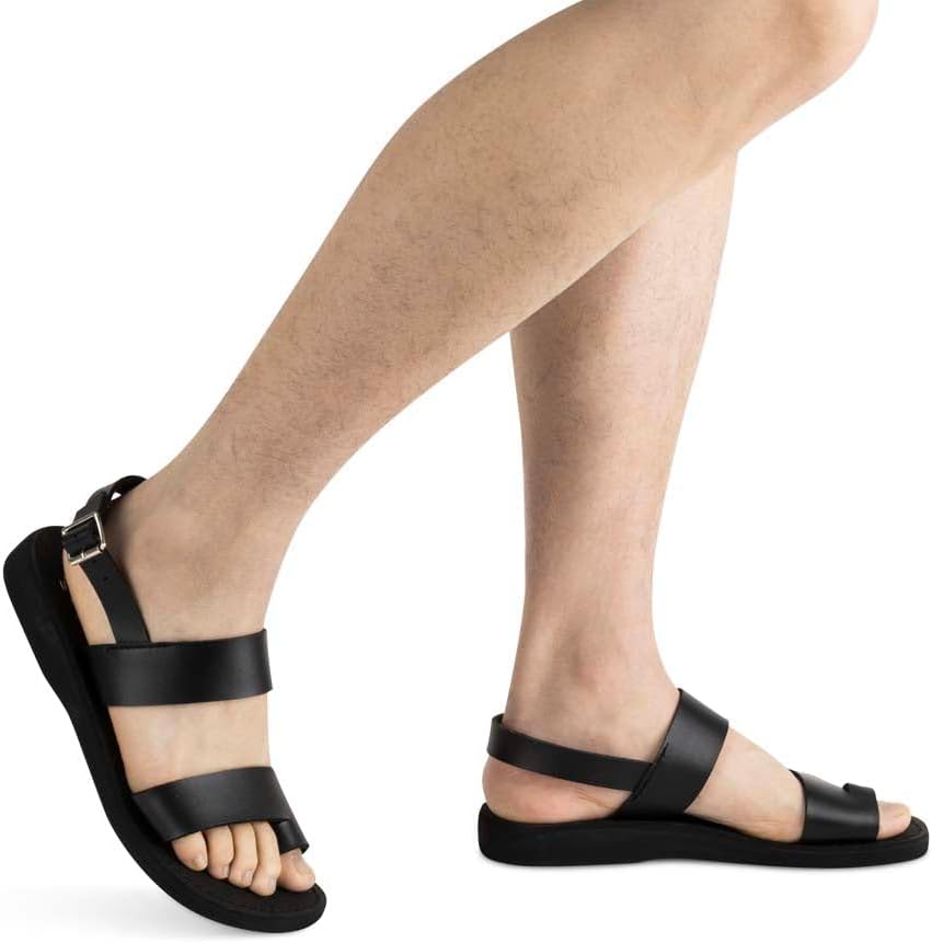 Сандалии мужские Carmel Vegan из искусственной кожи Jerusalem Sandals, черный — фото 2