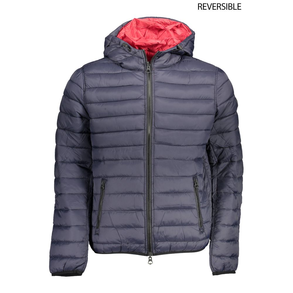 

Синяя нейлоновая мужская куртка U.S. Polo Assn.