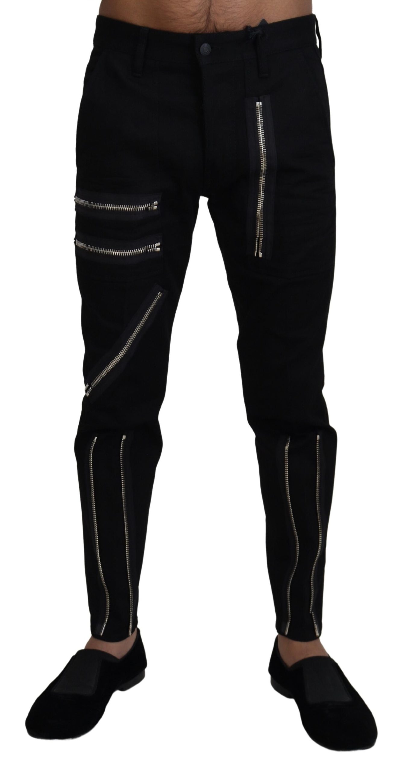 

Элегантные черные брюки из хлопковой смеси Dsquared2