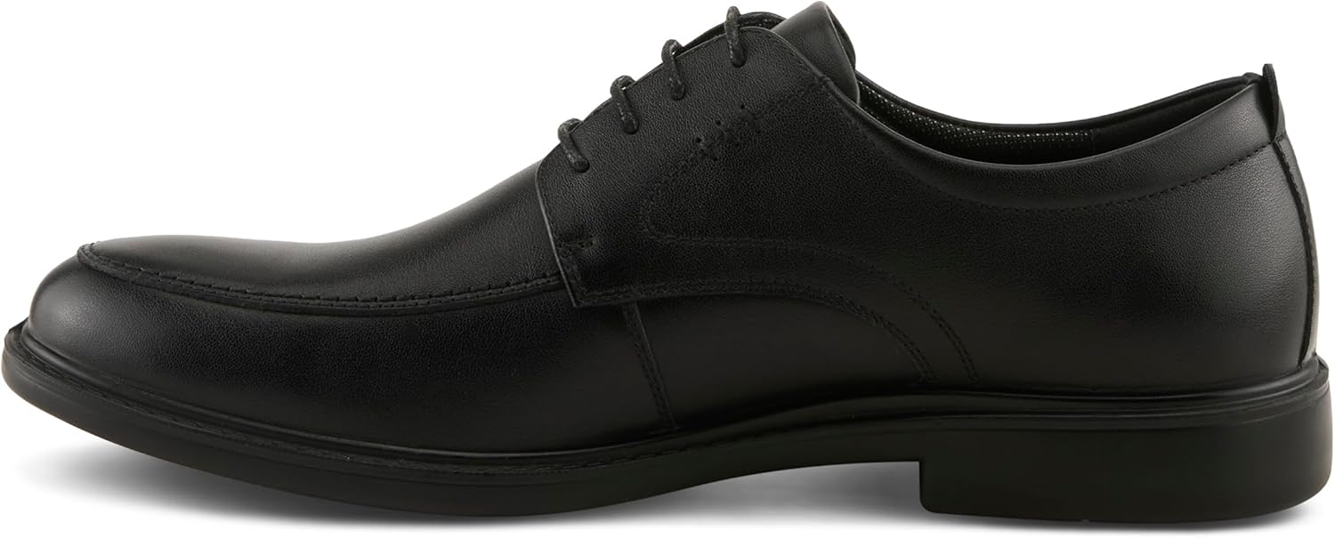 Мужские оксфорды Spring Step Cedric - классические кожаные туфли на шнурках с набивным каблуком и амортизированной стелькой, черный — фото 3