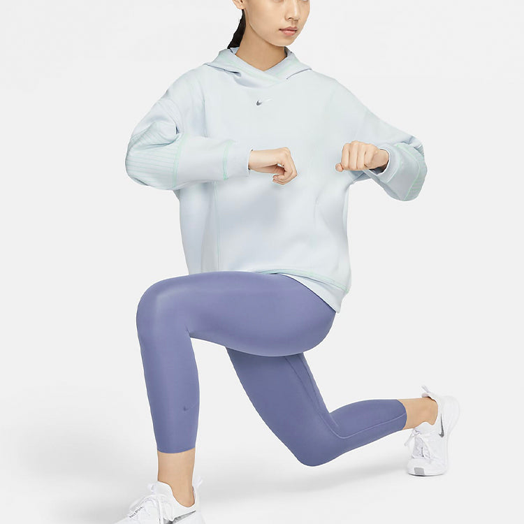 Худи (WMNS) Nike Pro Sports Training Knit Hoodie White Gold Color — фото 3