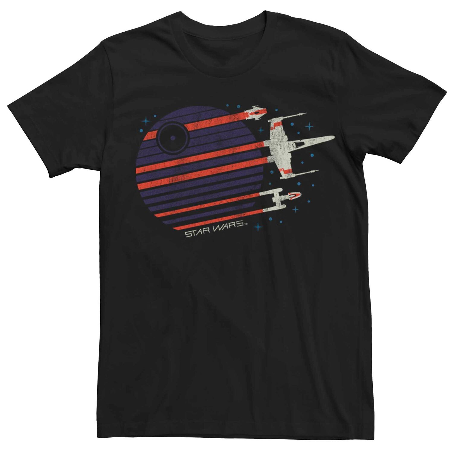 

Мужская футболка с графическим логотипом Star Wars Rebel Fly Death Star Licensed Character
