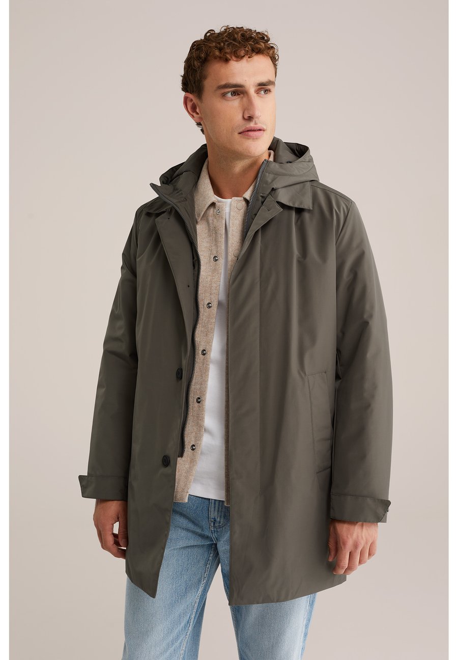 

Пальто WE Fashion Winter coat, Greyish Green/Green