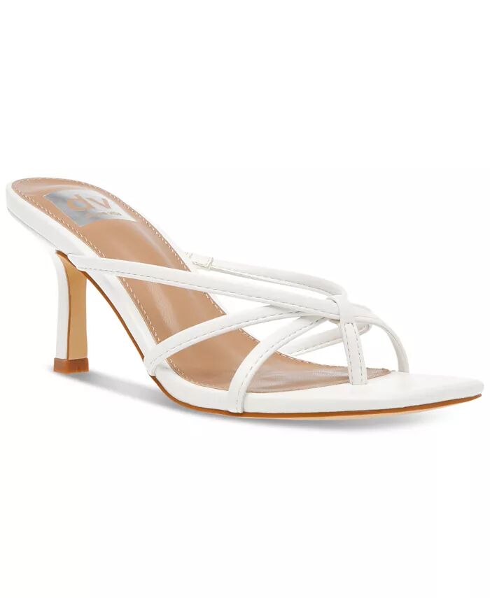 Женские босоножки Zini Strappy Kitten Heel Dress Sandals DV Dolce Vita, белый