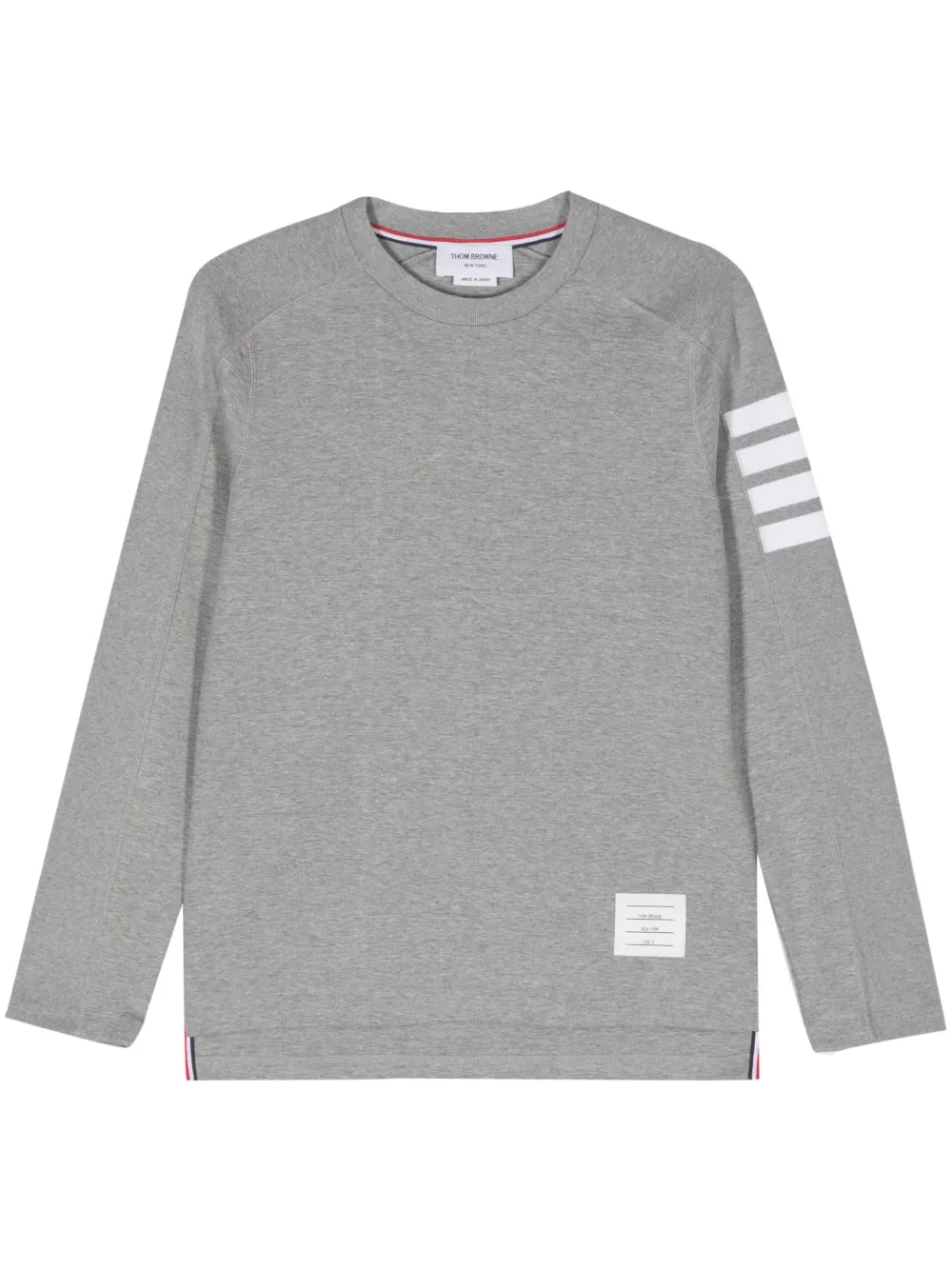 

Толстовка с полосками 4-Bar THOM BROWNE, серый
