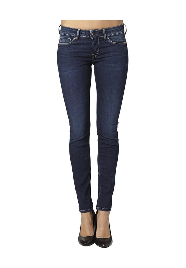 

Джинсы обтягивающие 5-карманные Pepe Jeans, синий