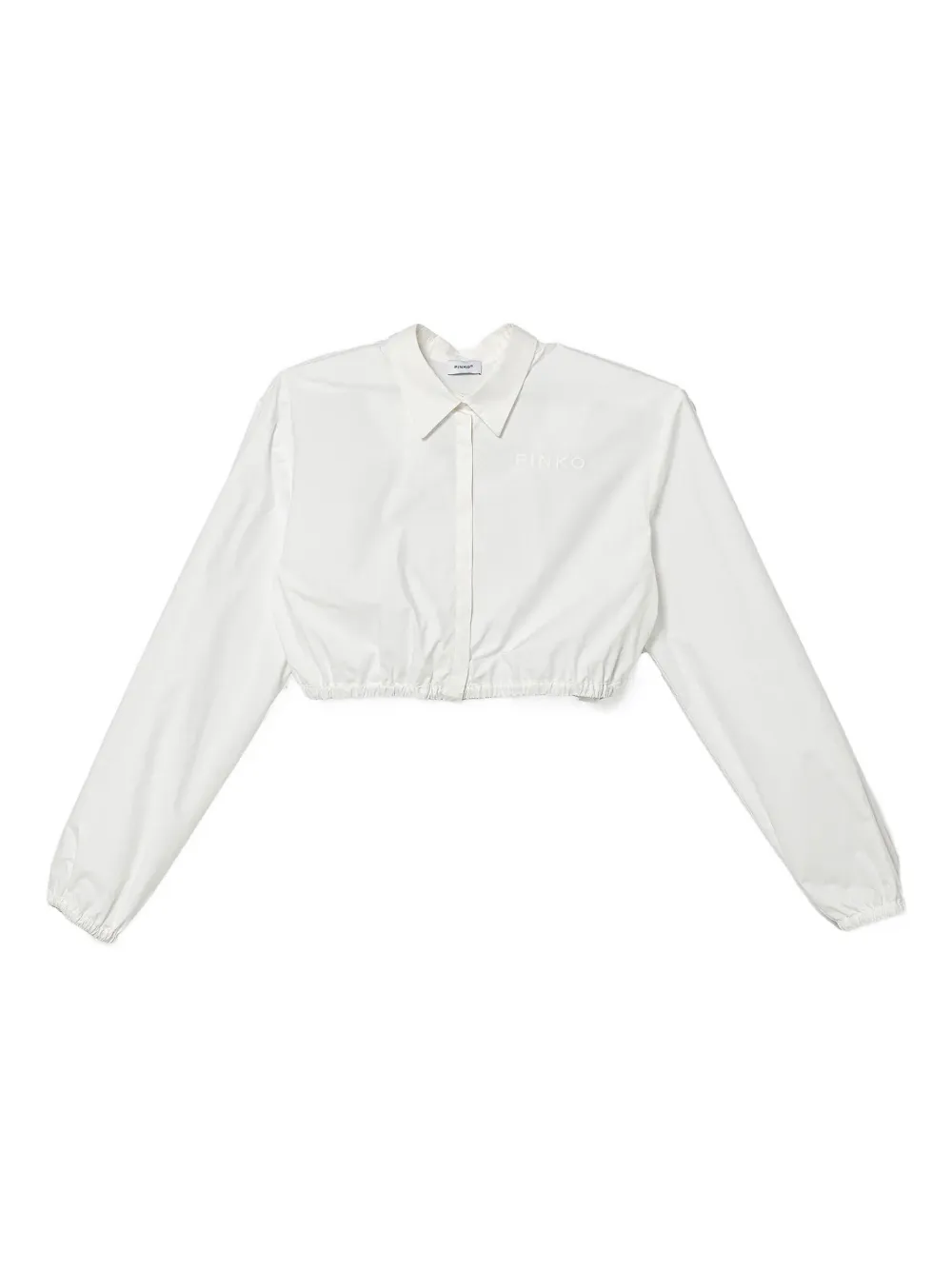 

Укороченная рубашка с эластичным поясом Pinko Kids, белый