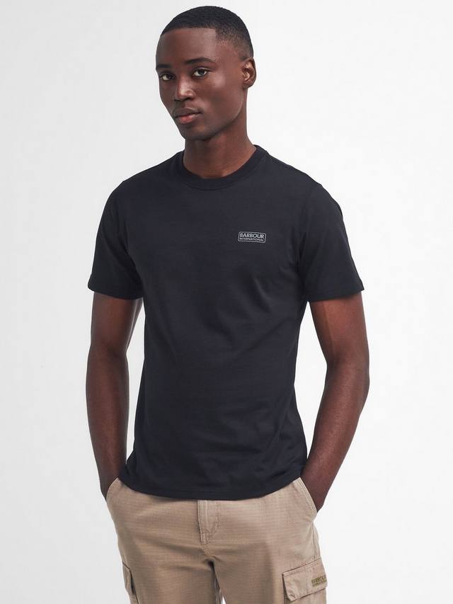 

Футболка с маленьким логотипом Barbour, цвет Black/Pewter