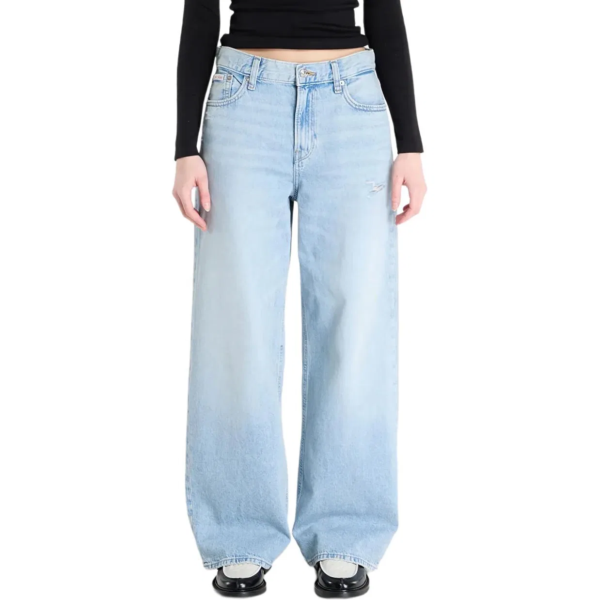 Джинсы baggy с низкой посадкой Calvin Klein, Blue
