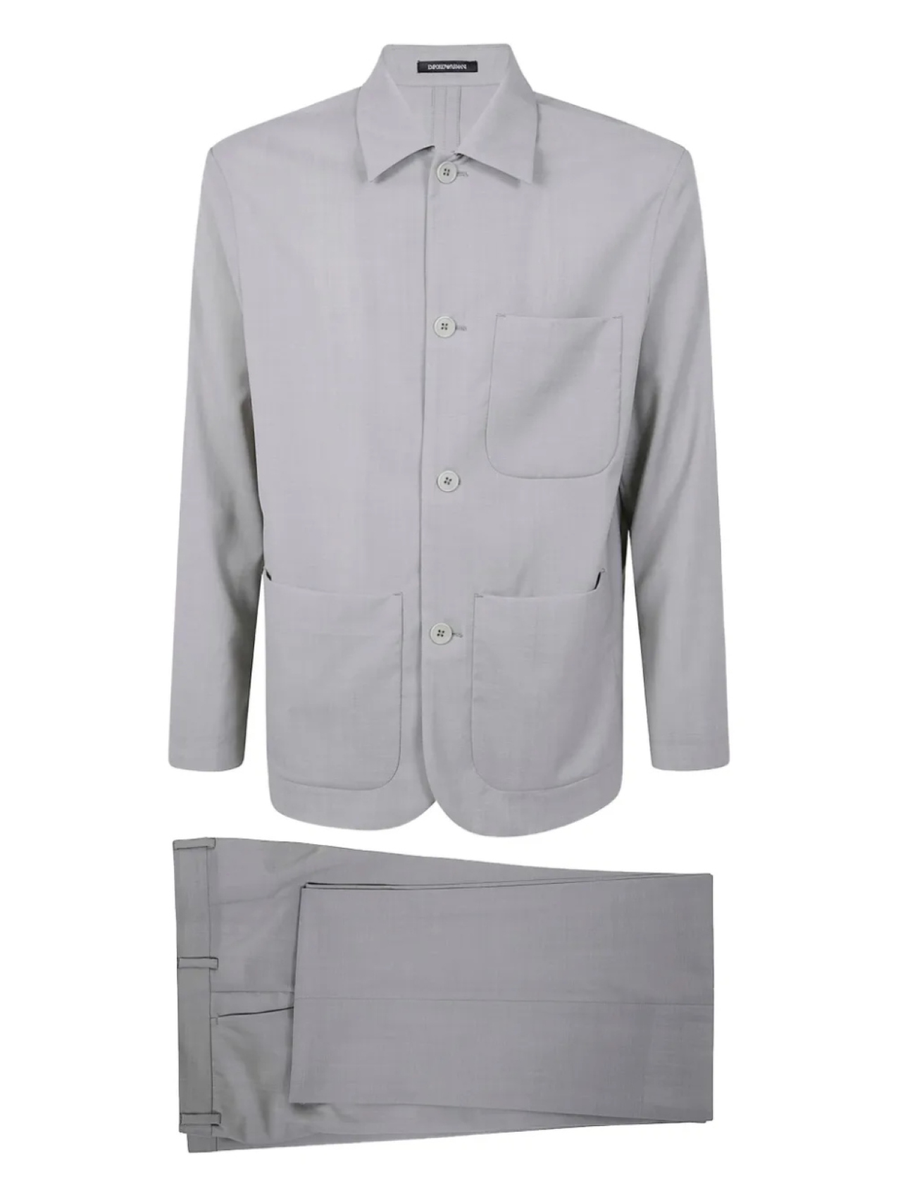 

Emporio Armani костюм из вирджинской шерсти, нейтральный