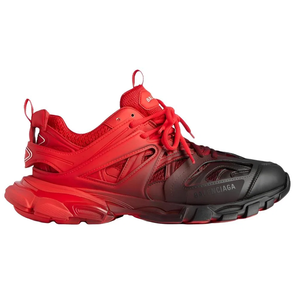 Кроссовки Chunky Low Top Balenciaga Red Black — фото 3