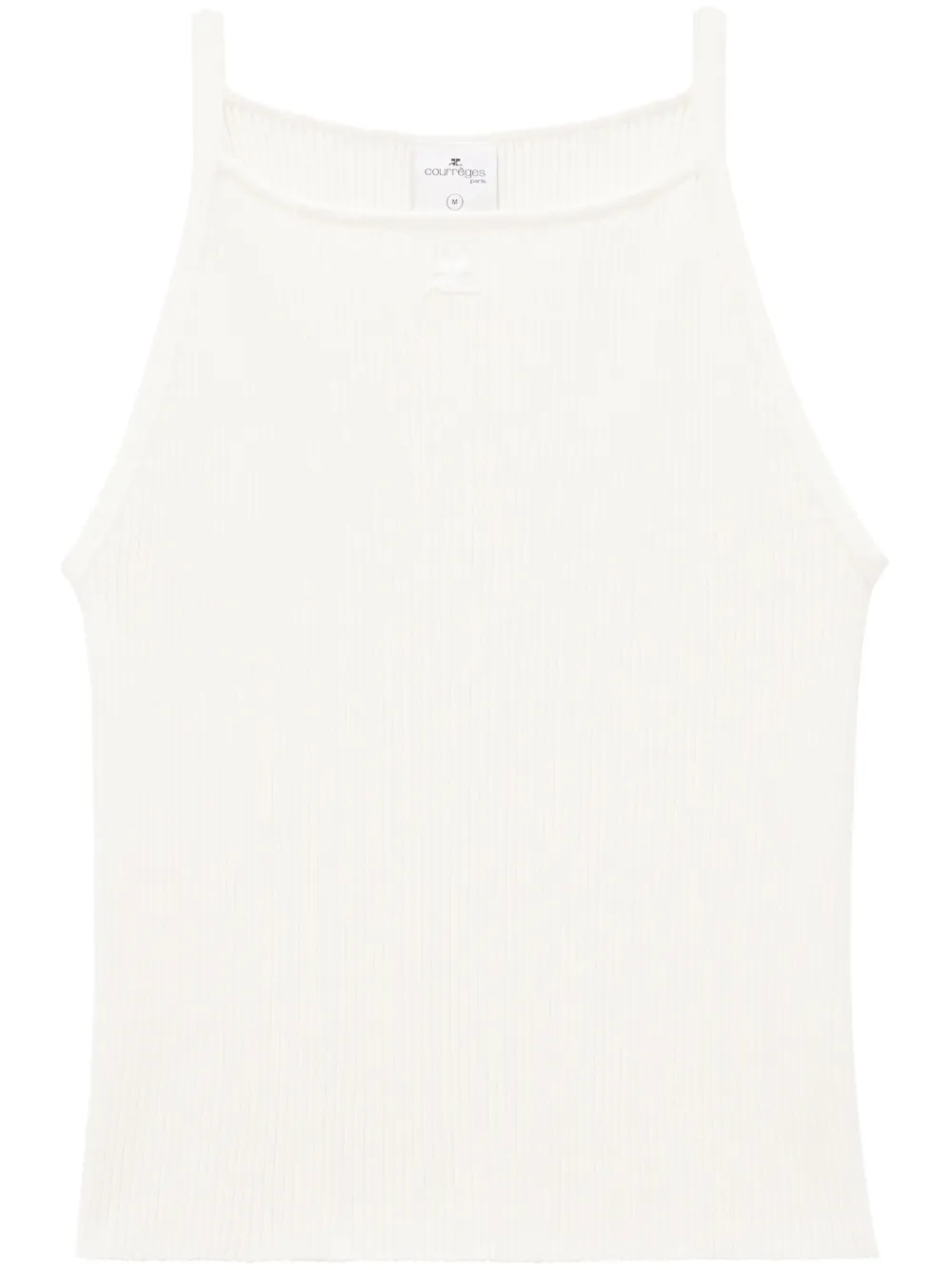 

Топ в рубчик Courrèges, белый