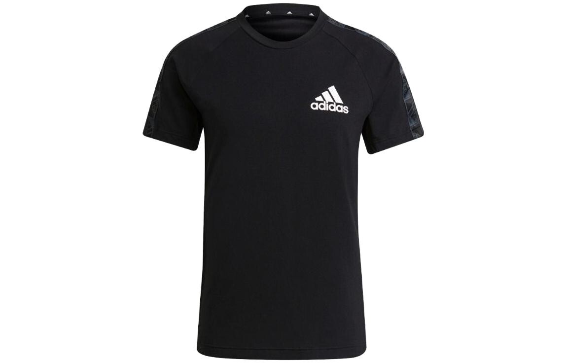 

Футболка мужская черная/белая Adidas, черный/белый