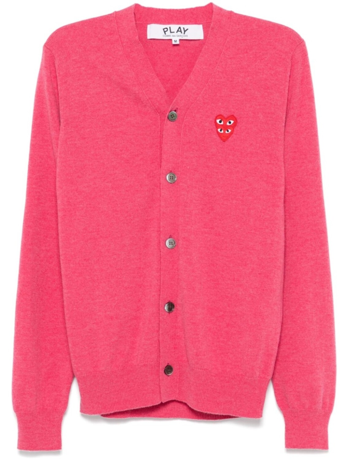 

Кардиган с V-образным вырезом Comme Des Garçons Play, розовый
