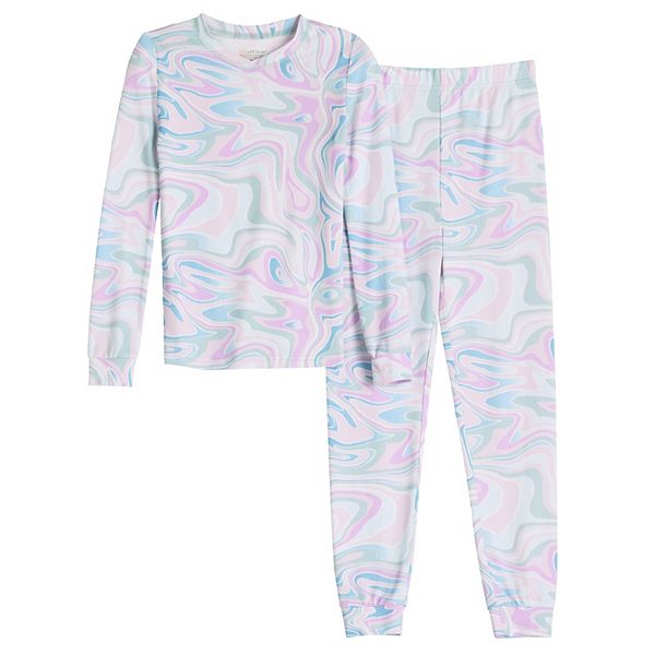 

Детский комплект пижамы с длинным рукавом Cuddl Duds, Marble