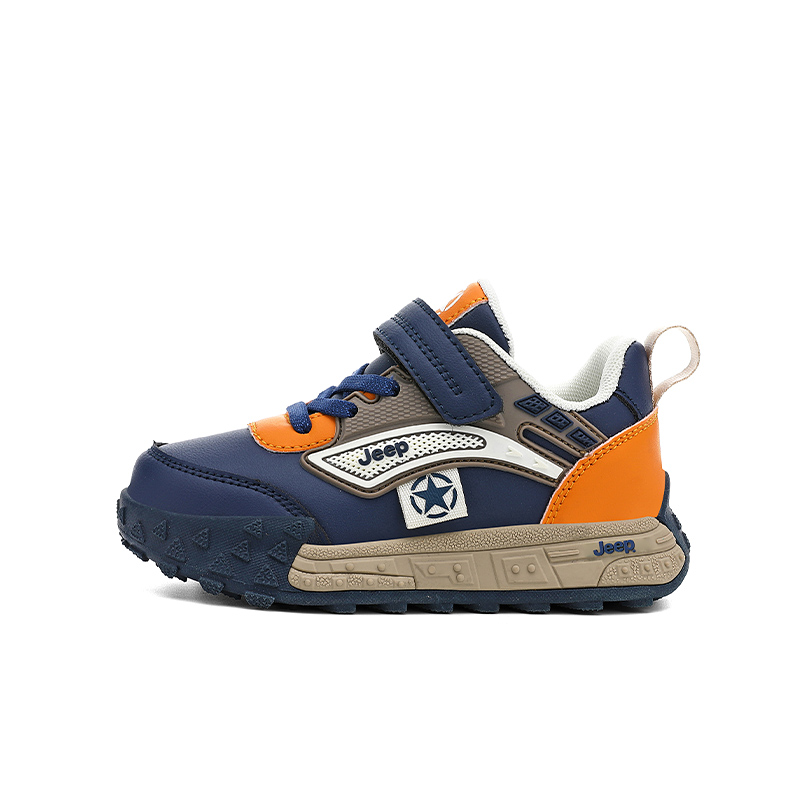 

Беговые кроссовки Casual для детей Kids Jeep, темно-синий/оранжевый[leather upper-upgraded]