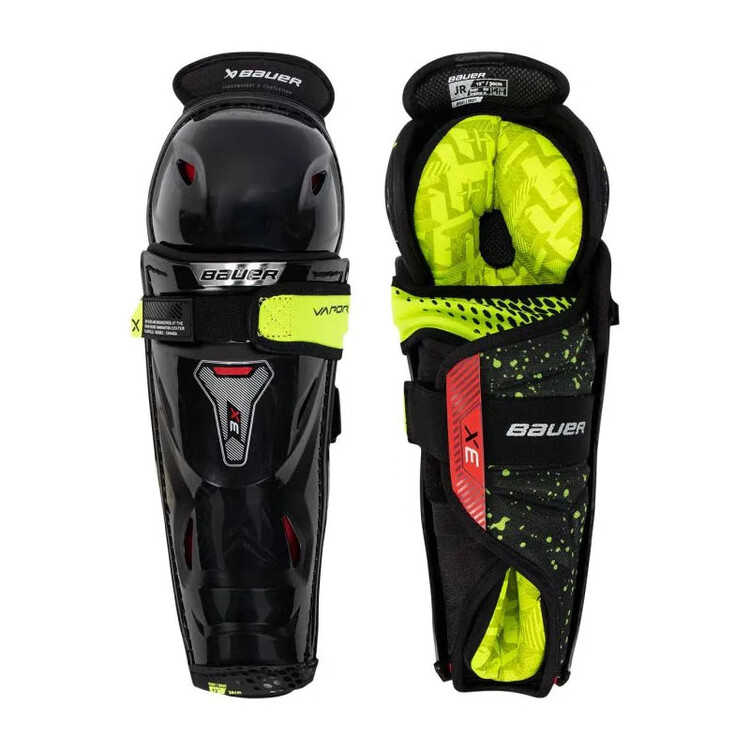 

BAUER Новая модель 3X комплект хоккейной защиты из 3 предметов для детей и взрослых: нагрудник, наколенники, налокотники, средний уровень, наколенники 28 см